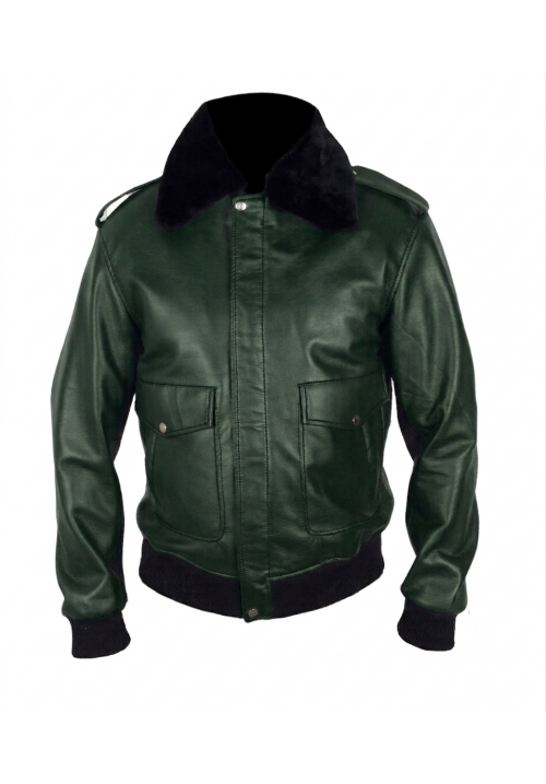 Men's Green Bomber Jacket